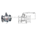 JIS Standard 2pc Flanged Ends Floating Ball Valve